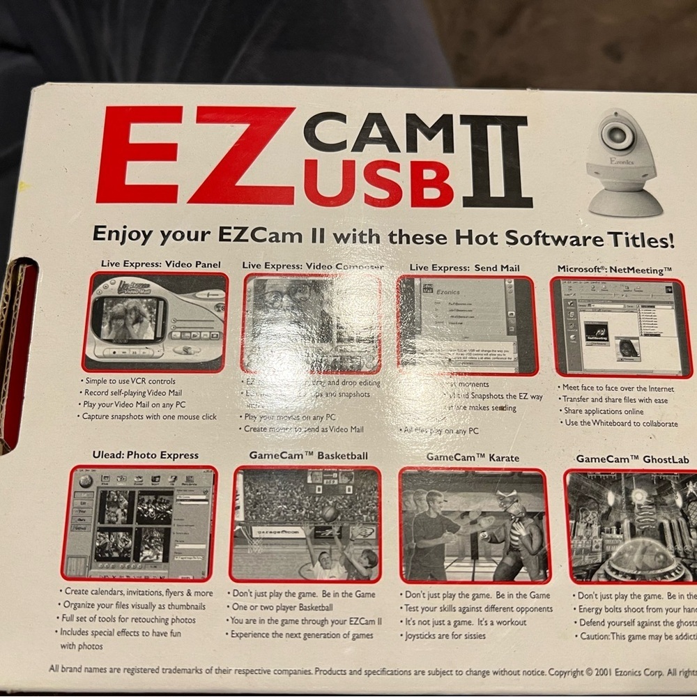 EZ Cam USB II 4-in-1 PC Camera - White - Picture 2 of 3